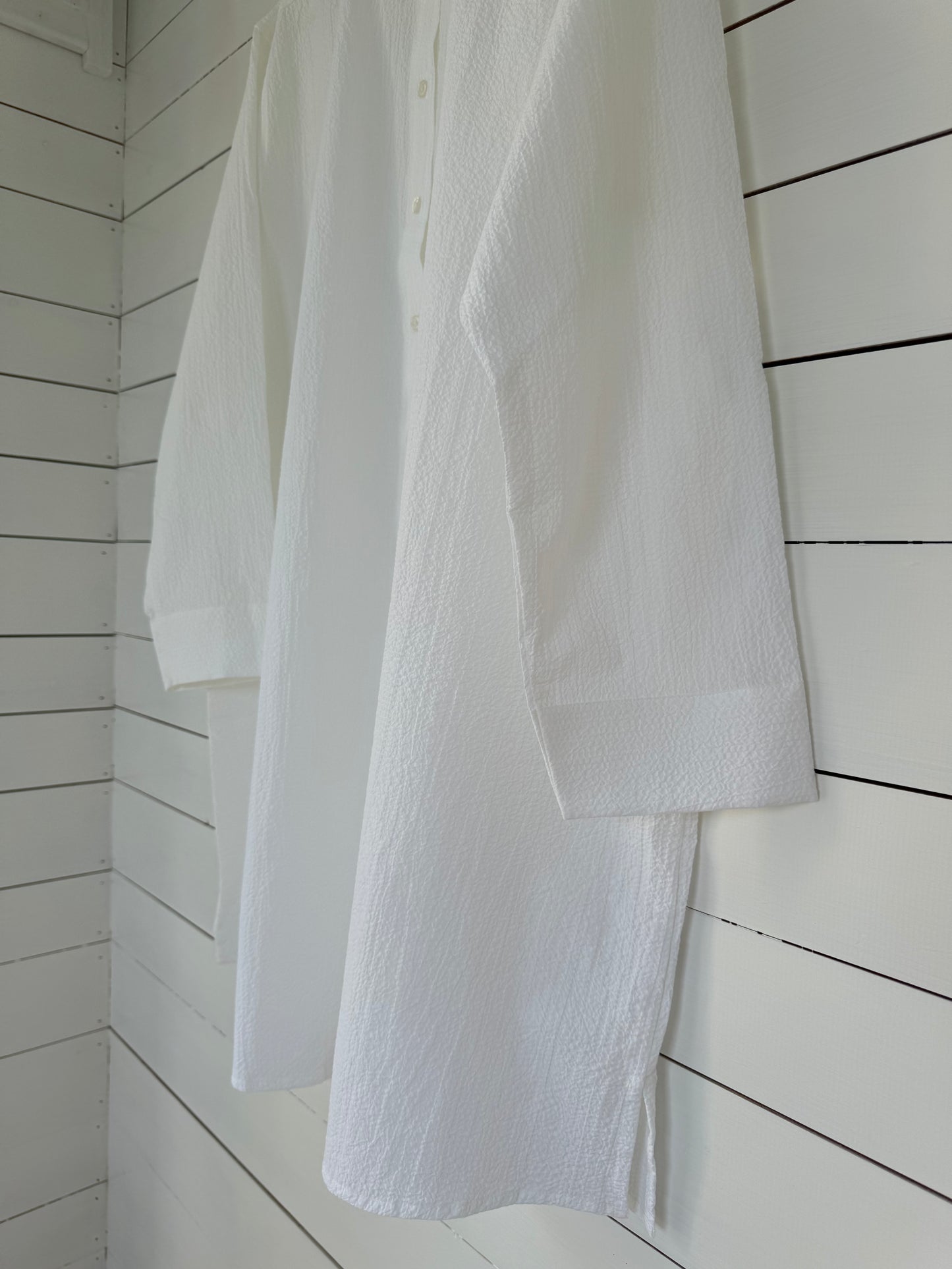 Malin Nightshirt - White Crinkle